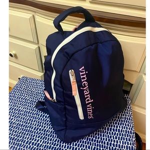 Vineyard Vines Navy Blue & Pink Packpack